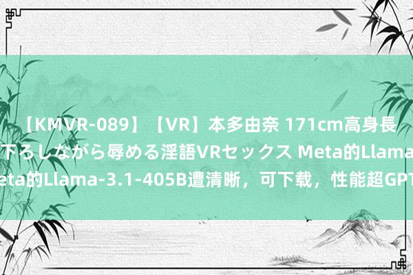 【KMVR-089】【VR】本多由奈 171cm高身長の美脚痴女があなたを見下ろしながら辱める淫語VRセックス Meta的Llama-3.1-405B遭清晰，可下载，性能超GPT-4o！