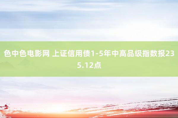 色中色电影网 上证信用债1-5年中高品级指数报235.12点