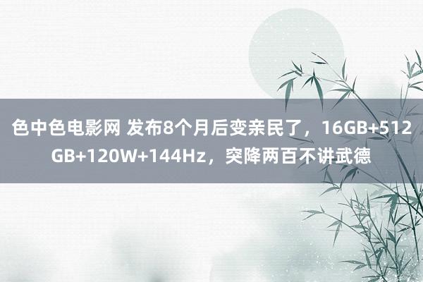 色中色电影网 发布8个月后变亲民了，16GB+512GB+120W+144Hz，突降两百不讲武德